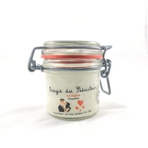 Bougie à la cire végétale (soja) parfumée au gingembre