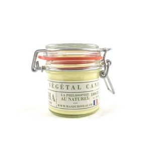Bougie à la cire végétale (soja) parfumée au thé matcha
